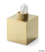 1 x DECOR WALTHER Gold Matt 24 Carat Tissue Box - Original Price £509.00 - Ref: HNB753/7380796/NHC13