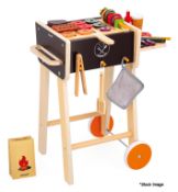 1 x JANOD Wooden Toy Barbeque Set - Original Price £54.95 - Ref: HNB719/7621440/NHC12 - CL987 -