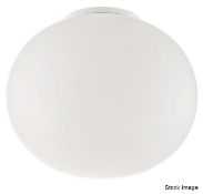 1 x FLOS 'Globall' Hand-blown Opal Glass Ceiling / Wall Light Fitting - Original Price £249.00