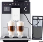 1 x MELITTA Ci Latte Select Bean 2 Cup Coffee Machine In Silver - Original Price £315.00 - Ref: