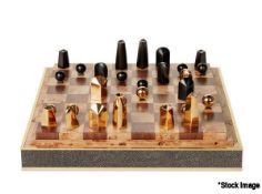 1 x AERIN Shagreen Chess Pieces - Colour: Chocolate - Original Price £725.00 - Ref: HNB773/5279941/