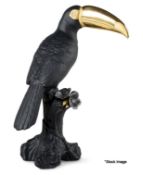 1 x LLADRO Boldblack Toucan Figurine In Black And Gold - Original Price £970.00 - Ref: HNB710/