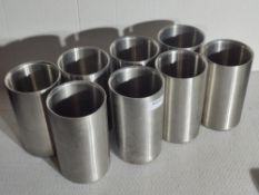 8 x Stainless Steel Cutlery Holders - Dimensions: H20 x W12 cms