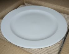 12 x Royal Porcelain Classic Wide Rim 28cm Dinner Plates - New Box of 12