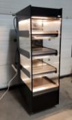 1 x NUTTALL Flexserve Zone 600 4 Tier Square Heated Food To Go CabinetK318 E2A1