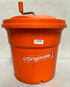 1 x L'Originale Large Dynamic Manual Salad Spinner for Commercial Kitchens - Dimensions: H54 x W44 x