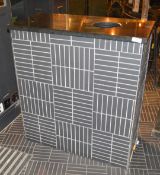 1 x Waiter Station Featuring a Bespoke Tiled Finish, Granite Top,Bin Chute and Pull Out Waste Bin