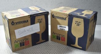 12 x Arcoroc Viticole 12cl Wine Glasse - Unused Boxed Stock