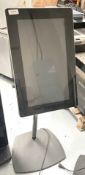 1 x Digital Advertisement Signage Screen with Audio and WiFi - Powered by Android - Floor Mounted