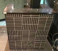 1 x Waiter Station Featuring a Bespoke Tiled Finish, Granite Top with Space for Epos and Cupboard