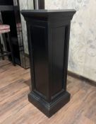 1 x Stylish Freestanding Metre Tall Plant Stand in Black - Recently Removed from a Luxury