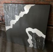 1 x Original Abstract Media Art on Canvas - Dimensions: 92 x 92cm - Original Price £350.00 -