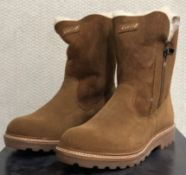 1 x Pair of Designer Olang Women's Winter Boots - Agata 85 Cuoio - Euro Size 37 - New Boxed