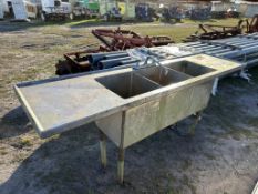 Stainless Steel Three Compartment Sink