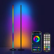RRP £46.54 OUTON Smart LED Corner Floor Lamp Works with Alexa Google Assistant