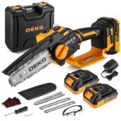 RRP £42.87 Mini Chainsaw Cordless: DEKOPRO 6 Inch