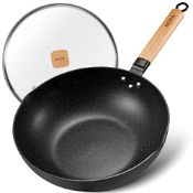 RRP £41.63 BEZIA Nonstick Wok with Lid