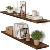 RRP £61.24 Alsonerbay Floating Shelves for Wall 92cm Wooden Shelves