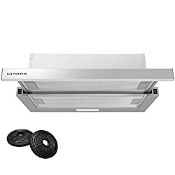 RRP £129.60 CIARRA Telescopic Cooker Hood 60cm CBCS6906D 370m /h