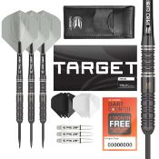 RRP £36.69 TARGET Darts Ares 23G 80% Tungsten Steel Tip Darts Set