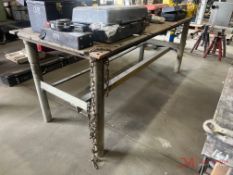 METAL SHOP TABLE 8' X 3'