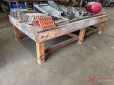 8' X 4' WOODEN TABLE