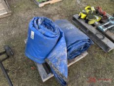 (2) BLUE TARPS
