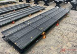 (1) BUNDLE OF 12' X 3' SHEETS OF 4V METAL ROOFING