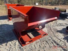 NEW SELF DUMPING TRASH HOPPER W/ FORK POCKETS