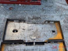 (1) NEW SKID STEER BACKING PLATE