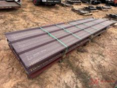 (1) BUNDLE OF 12' X 3' SHEETS OF 4V METAL ROOFING