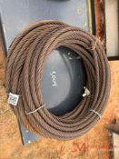 (2) ROLLS OF STEEL CABLE