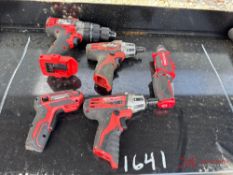 (5) VARIOUS CORDLESS TOOLS