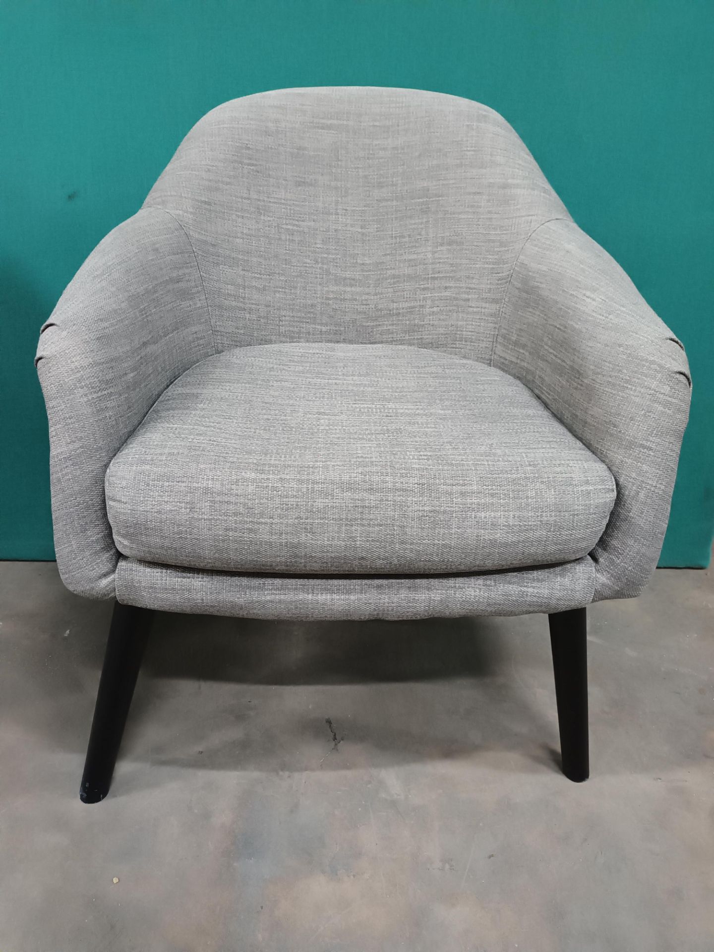 2 x Fabric Office Armchairs - Stone Grey - Image 2 of 6