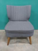 2 x Fabric Office Chairs - Grey