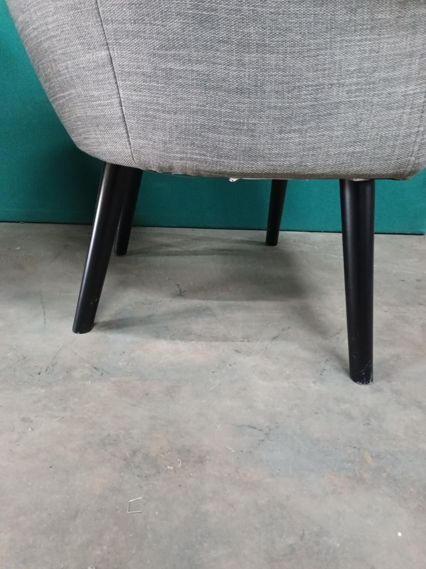 2 x Fabric Office Armchairs - Stone Grey - Image 5 of 6