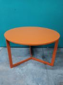 Wooden Side Table - Orange