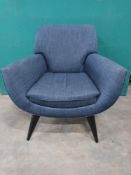 Fabric Office Armchair - Blue