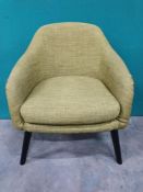 Fabric Office Armchair - Yellow