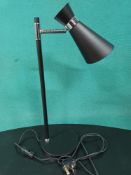 Dar Lighting Table Lamp - Black & Silver