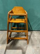 3 x Wooden Baby Highchairs
