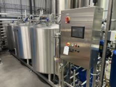 Simatic CIP 3 tank automatic system with pumps, steam heating and controls with additional pre-filte