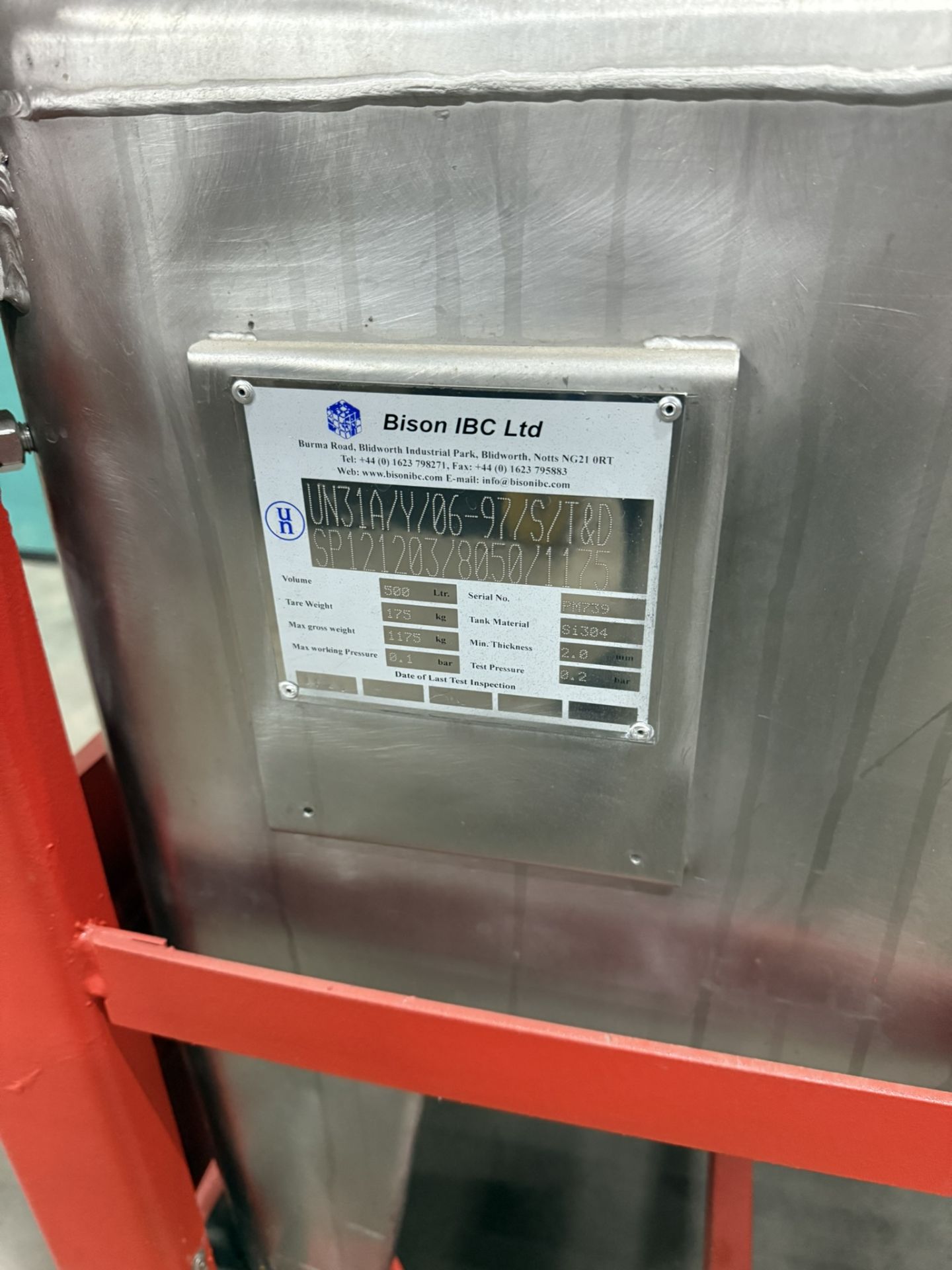 Metal IBC Container - 500Ltr - Image 7 of 7