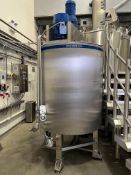 Silverson Jacketed Tank with top mounted high shear and scraped surface mixer