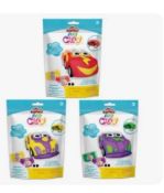500 x Playdough Original Air Clay Craft Kit With Car And 2 x Packs Of Modelling Air Clay