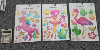 1000 Mixed Designs As Pictured - Glitter Design Style - Flamingo / Unicorn / Ballerina - - Super Hu