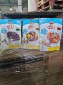 100 x Playdough Original Air Clay Craft Kit With Car And 2 x Packs Of Modelling Air Clay