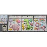 1000 x Wall Sticker Kits - Mixed Designs As Pictured