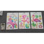 1000 Mixed Designs As Pictured - Glitter Design Style - Flamingo / Unicorn / Ballerina - - Super Hu