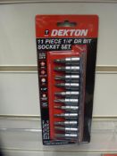 100 x Dekton Drive Socket And Drill Bit Set